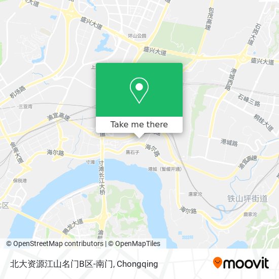 北大资源江山名门B区-南门 map