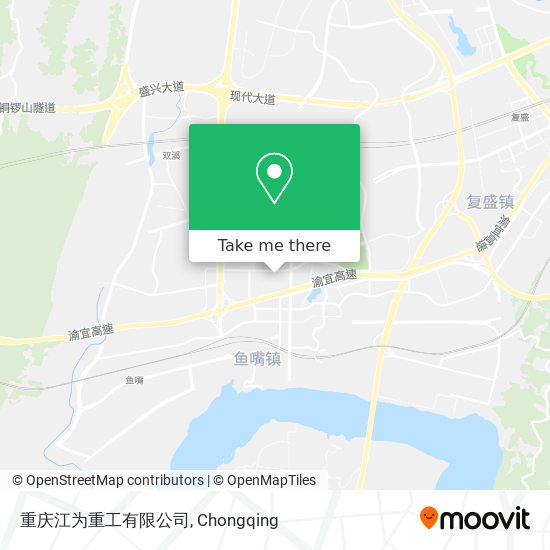 重庆江为重工有限公司 map