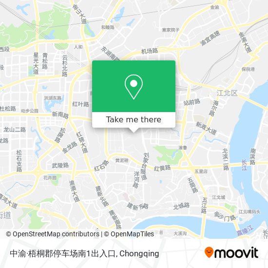 中渝·梧桐郡停车场南1出入口 map