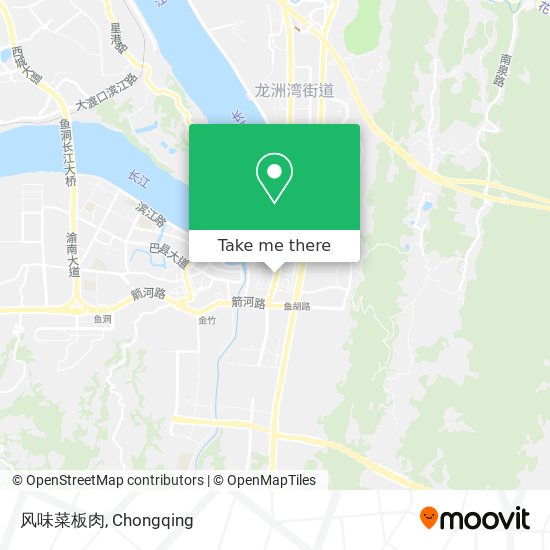 风味菜板肉 map