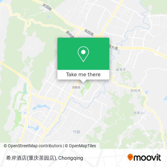 希岸酒店(重庆茶园店) map