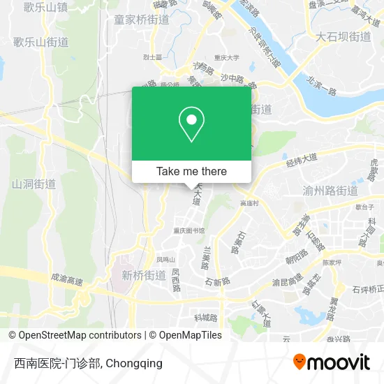 西南医院-门诊部 map