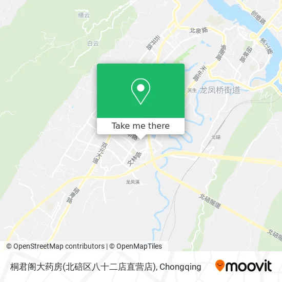桐君阁大药房(北碚区八十二店直营店) map