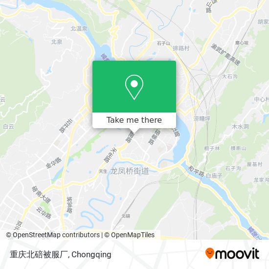 重庆北碚被服厂 map