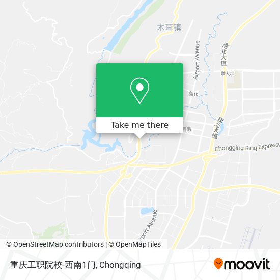 重庆工职院校-西南1门 map