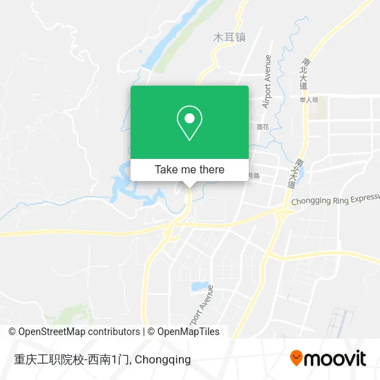 重庆工职院校-西南1门 map
