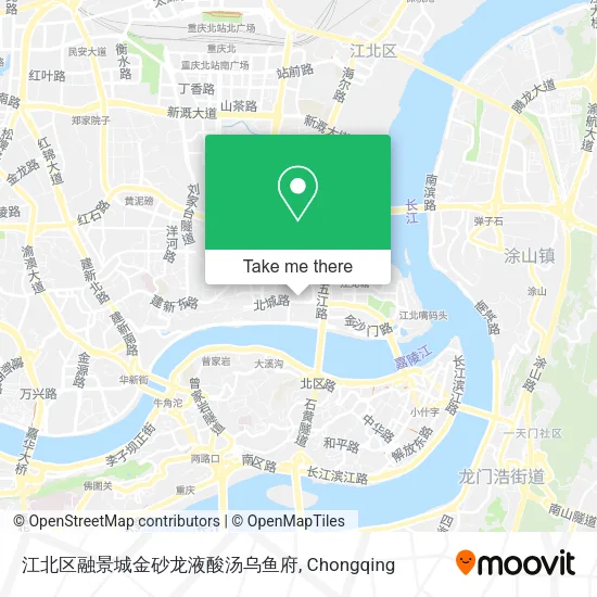 江北区融景城金砂龙液酸汤乌鱼府 map