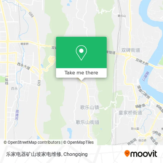 乐家电器矿山坡家电维修 map