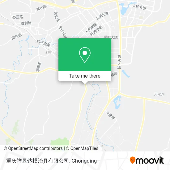 重庆祥昱达模治具有限公司 map