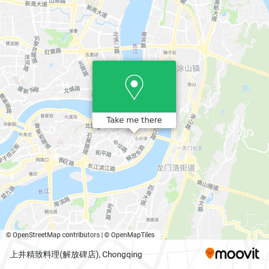 上井精致料理(解放碑店) map