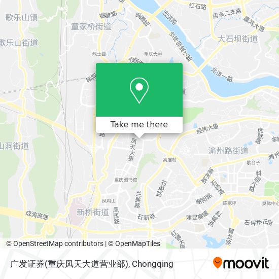 广发证券(重庆凤天大道营业部) map