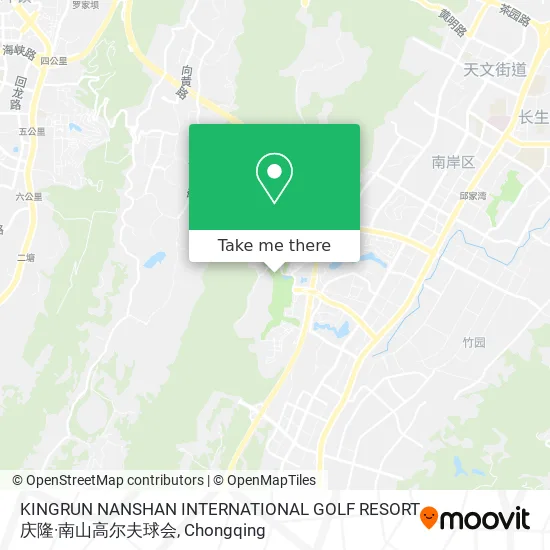 KINGRUN NANSHAN INTERNATIONAL GOLF RESORT 庆隆·南山高尔夫球会 map