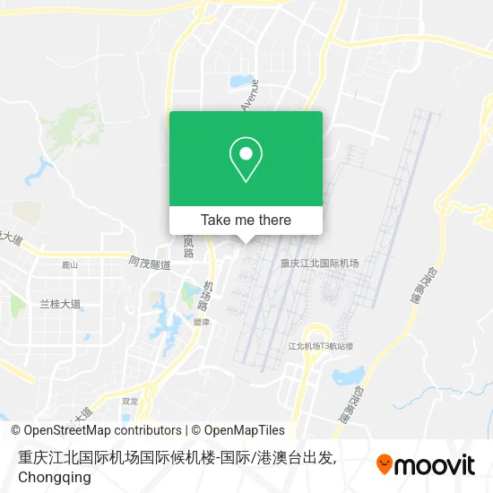 重庆江北国际机场国际候机楼-国际/港澳台出发 map