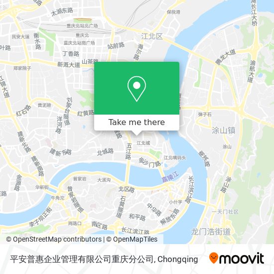 平安普惠企业管理有限公司重庆分公司 map