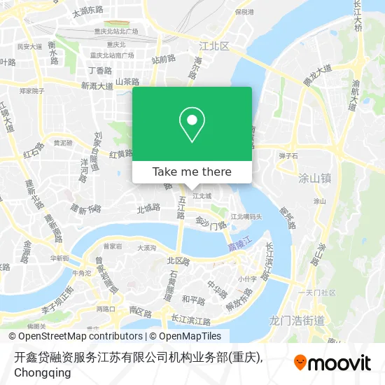 开鑫贷融资服务江苏有限公司机构业务部(重庆) map