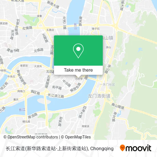 长江索道(新华路索道站-上新街索道站) map