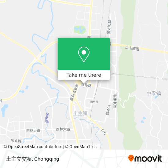 土主立交桥 map