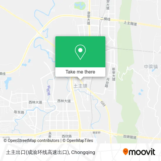 土主出口(成渝环线高速出口) map