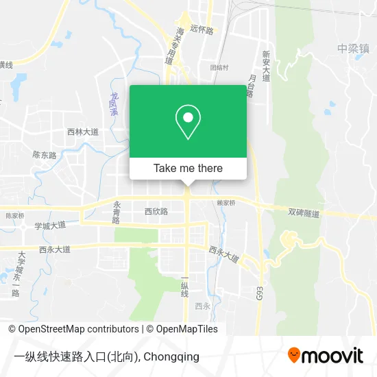 一纵线快速路入口(北向) map