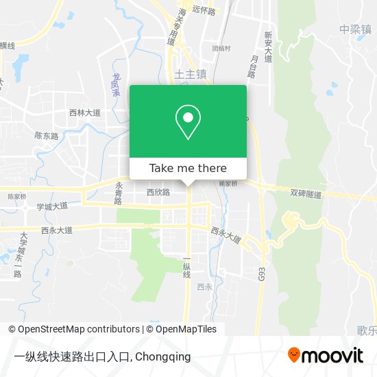 一纵线快速路出口入口 map