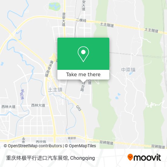 重庆终极平行进口汽车展馆 map