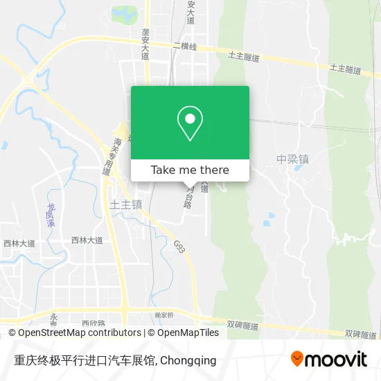 重庆终极平行进口汽车展馆 map