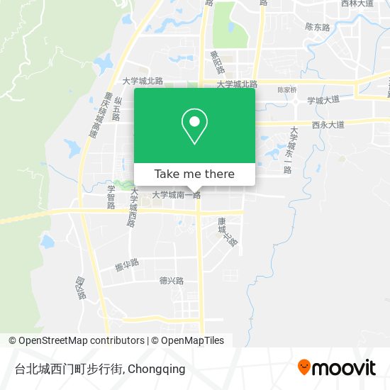 台北城西门町步行街 map