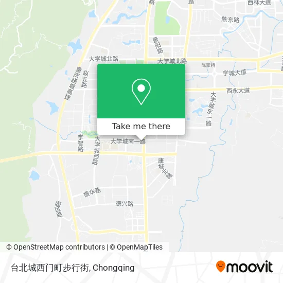 台北城西门町步行街 map