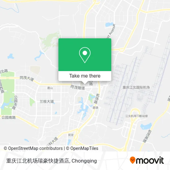 重庆江北机场瑞豪快捷酒店 map
