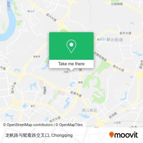 龙帆路与鸳鸯路交叉口 map
