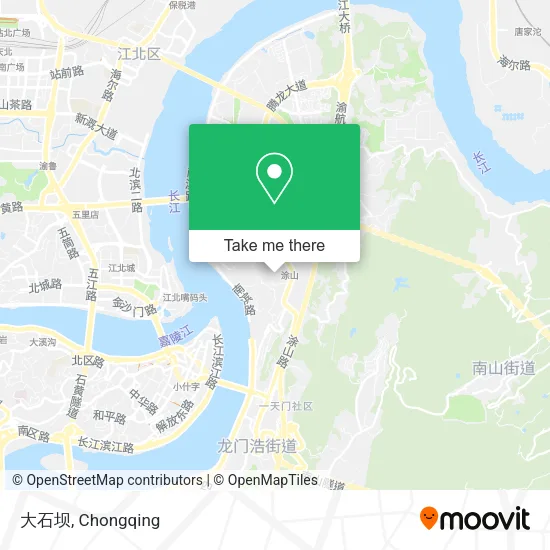 大石坝 map