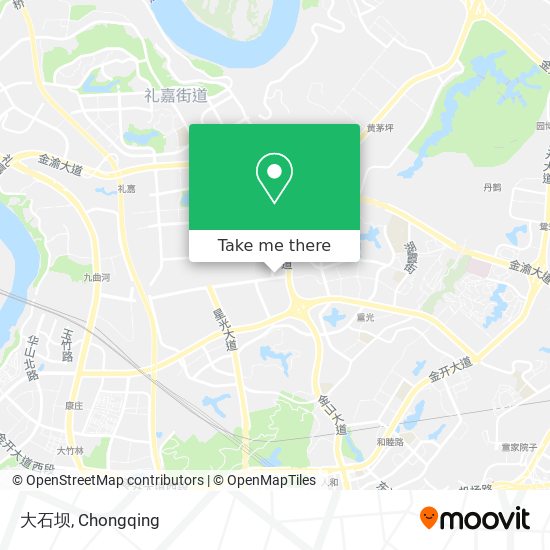 大石坝 map