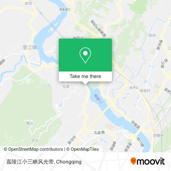 嘉陵江小三峡风光带 map
