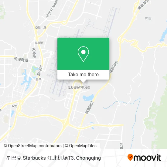 星巴克 Starbucks 江北机场T3 map