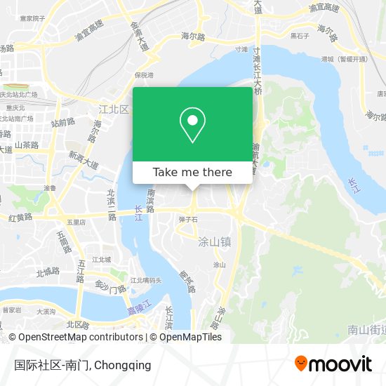国际社区-南门 map