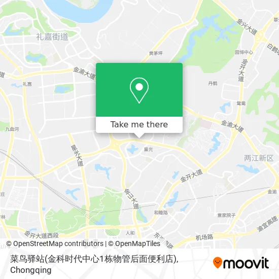 菜鸟驿站(金科时代中心1栋物管后面便利店) map