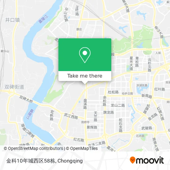 金科10年城西区58栋 map