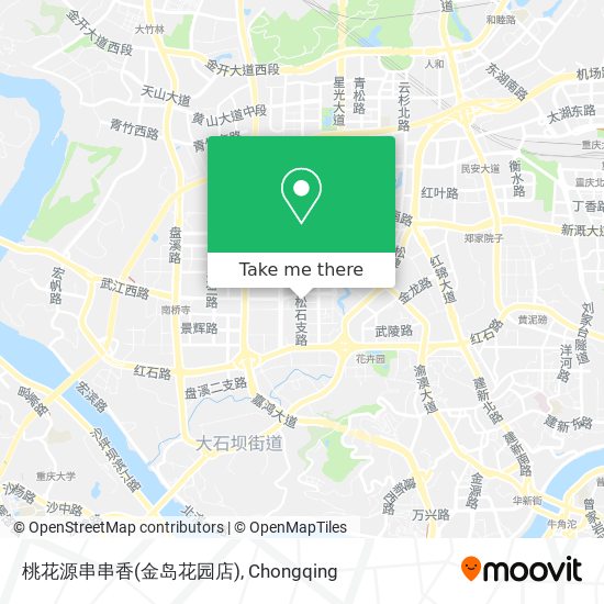 桃花源串串香(金岛花园店) map