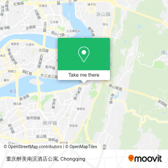 重庆醉美南滨酒店公寓 map