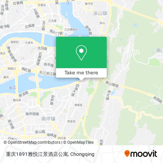 重庆1891雅悦江景酒店公寓 map