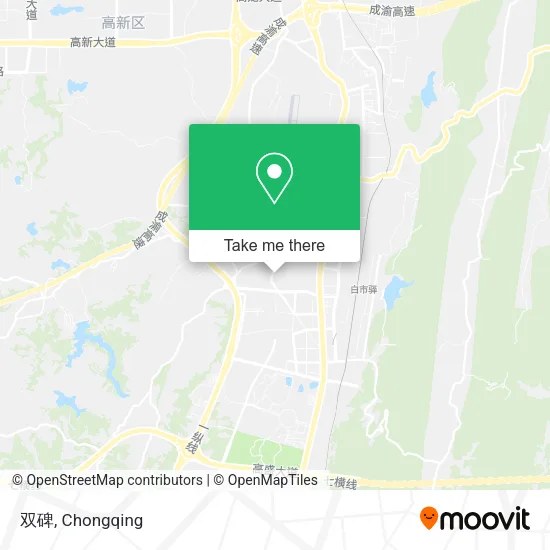 双碑 map