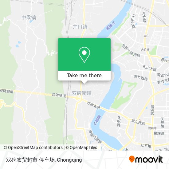 双碑农贸超市-停车场 map