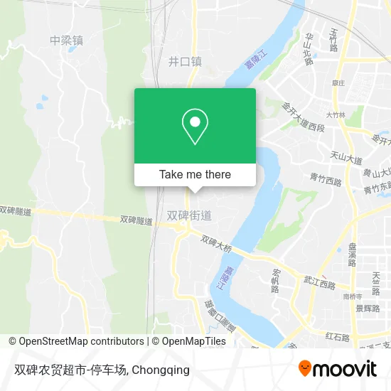 双碑农贸超市-停车场 map