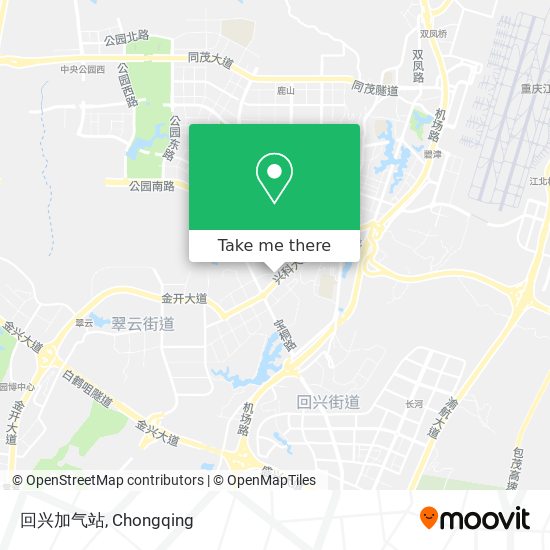 回兴加气站 map