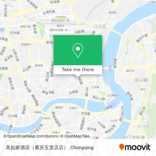 美如家酒店（重庆五里店店） map