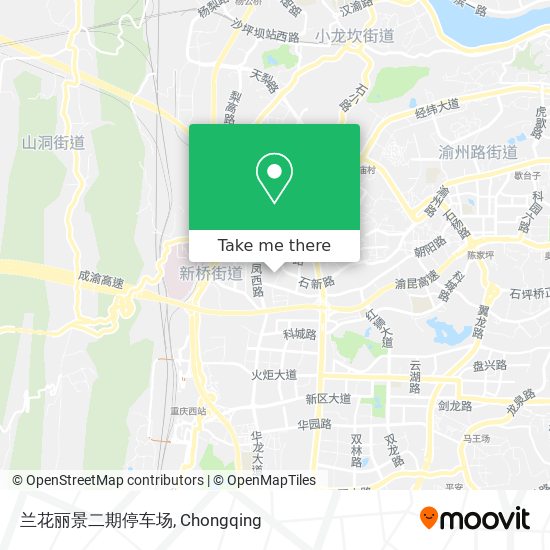 兰花丽景二期停车场 map