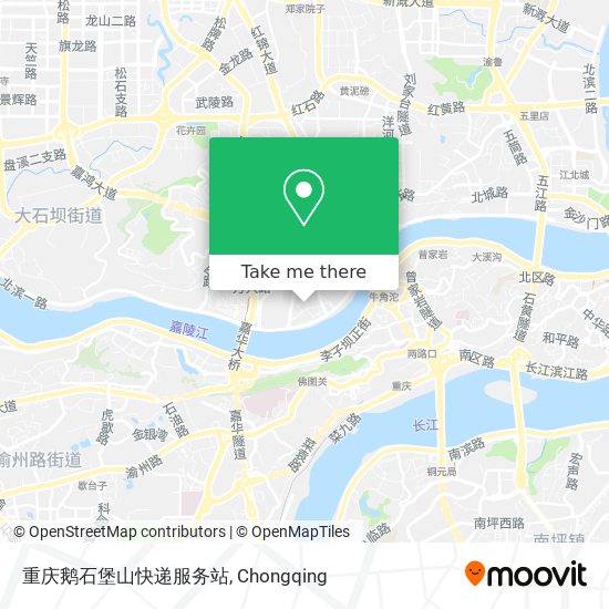 重庆鹅石堡山快递服务站 map