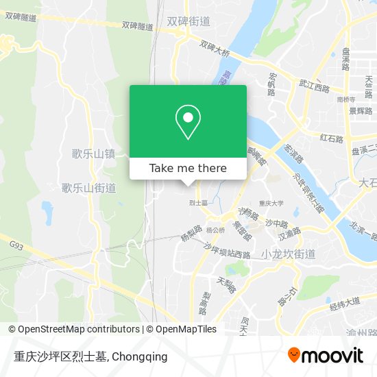 重庆沙坪区烈士墓 map