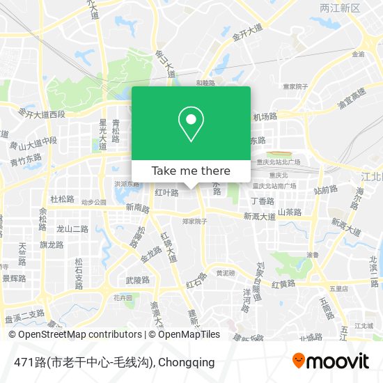 471路(市老干中心-毛线沟) map