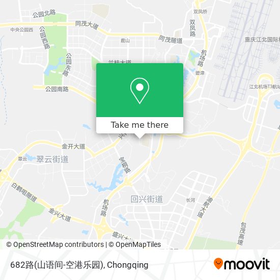 682路(山语间-空港乐园) map